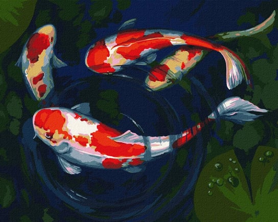 Zestaw do malowania po numerach. Zabawna ryba ©nata_li_karlova 40x50 cm, KHO4488 Ideyka