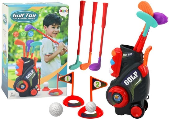 Zestaw Do Mini Golfa Dla Dzieci Wózek Na Kółkach Lean Toys