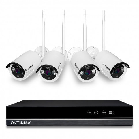 Zestaw do monitoringu OVERMAX CAMSPOT NVR 4.0 rejestrator + 4x zewnętrzna kamera IP WiFi Overmax