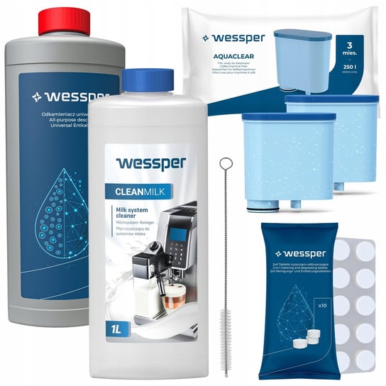 Zestaw do Saeco Philips 3x Filtr wody odkamieniacz Wessper