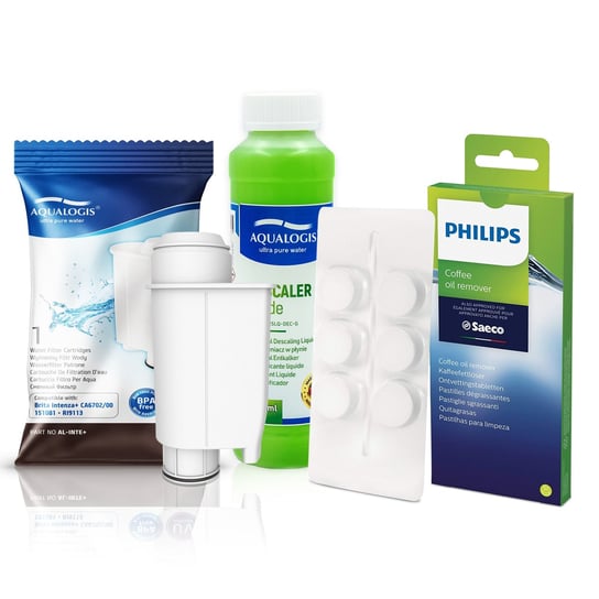 Zestaw Do Saeco Philips, AL-Inte+, Odkamieniacz  Aqualogis Verde 250ml, CA6700/10 Aqualogis