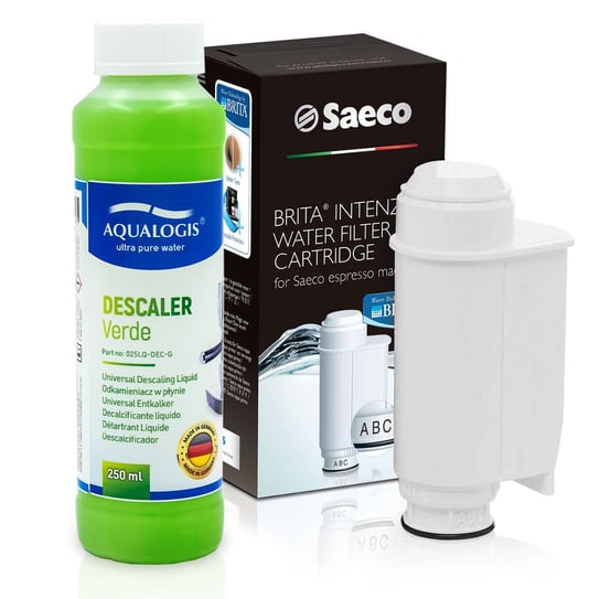 Zestaw Do Saeco Philips, Intenza+, Odkamieniacz Verde 250ml Aqualogis