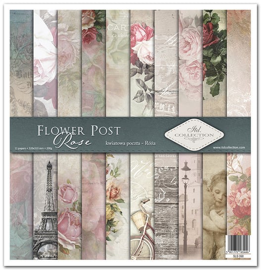 Zestaw do scrapbooking SLS-068 Flower Post - Rose ITD Collection