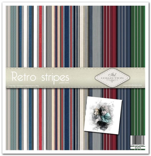 Zestaw do scrapbookingu SLS-016 "Retro stripes" ITD Collection