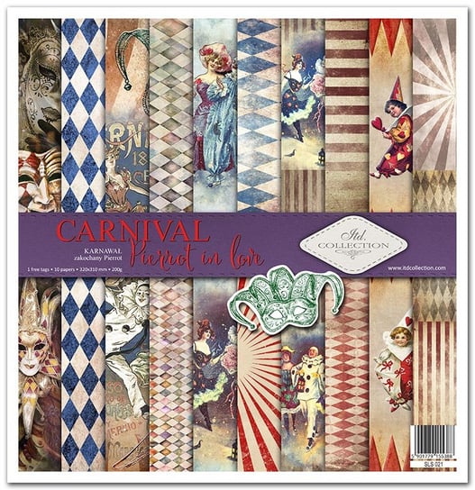 Zestaw do scrapbookingu SLS-021 "Carnival - Pierrot in love" ITD Collection