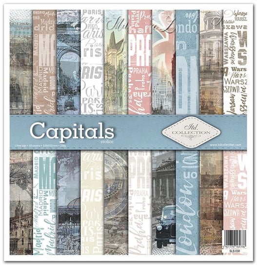 Zestaw do scrapbookingu SLS-030 "Capitals" ITD Collection