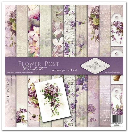 Zestaw Do Scrapbookingu Sls-044 ''Flower Post - Violet'' ITD Collection