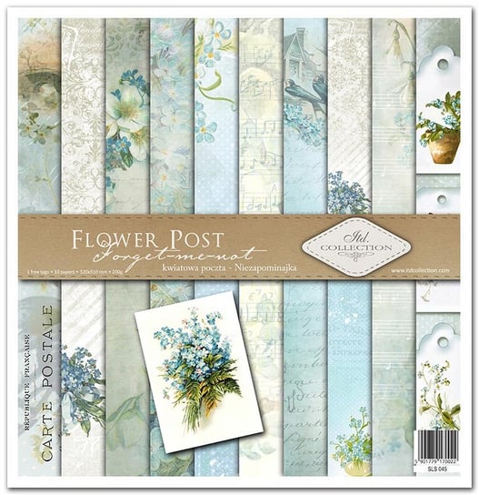 Zestaw Do Scrapbookingu Sls-045 ''Flower Post - Forget-Me-Not'' ITD Collection