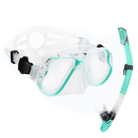 Zestaw do snorkelingu AQUASTIC Maska + Fajka niebieski MSA-01N AQUASTIC
