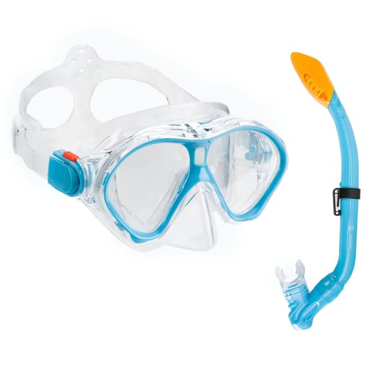 Zestaw do snorkelingu dziecięcy AQUASTIC Maska + Fajka niebieski MSK-01N OS AQUASTIC