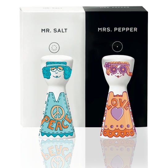 Zestaw do soli i pieprzu RITZENHOFF Mr. Salt and Mrs. Pepper, Selli Cordazzi, 8x3,5 cm Ritzenhoff