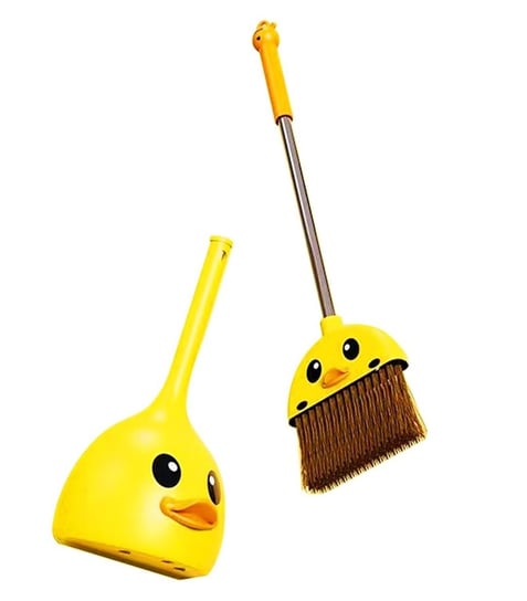 Zestaw do sprzątania dla dzieci miotła z szufelką w kształcie kaczki Gazelo