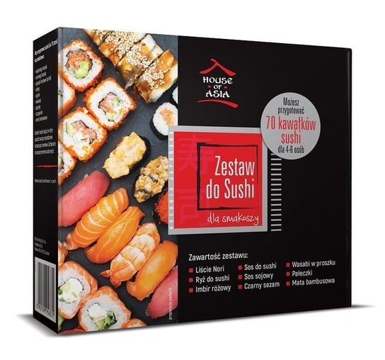 Zestaw do sushi dla smakoszy - na 70 szt. sushi - House of Asia House of Asia