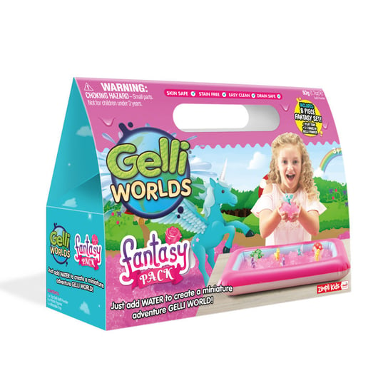Zestaw do tworzenia gelli z figurkami i tacą Gelli Worlds Fantasy Pack 3+, Zimpli Kids Zimpli Kids