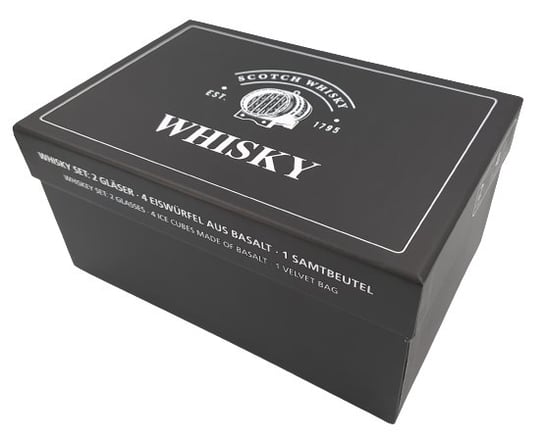 Zestaw do whisky drinków bazaltowe kostki lodu szklanka skrzynka prezent Inna marka