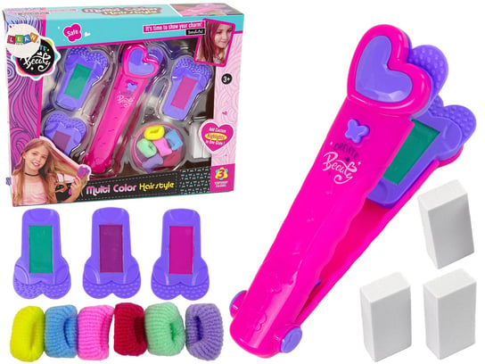 Zestaw Do Włosów Kreda do Farbowania Prostownica Dla Dzieci Lean Toys
