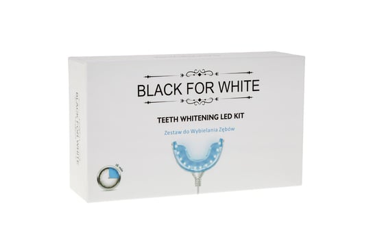 Zestaw Do Wybielania Zębów Z Lampą Led - Black For White BIOMIKA (szczoteczki bambusowe, węgiel aktywny)