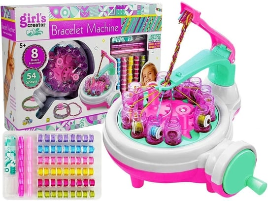 Zestaw Do Zaplatania Bransoletek Maszyna Do Tworzenia Mulina 6 Kolorów Lean Toys