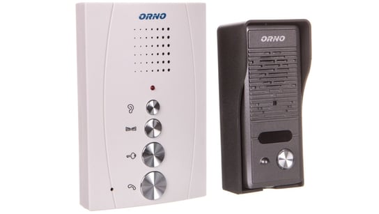 Zestaw domofonowy jednorodzinny bezsłuchawkowy ELUVIO biały OR-DOM-RE-914/W Orno Polska