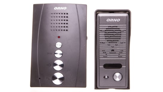 Zestaw domofonowy jednorodzinny bezsłuchawkowy ELUVIO czarny OR-DOM-RE-914/B Orno Polska