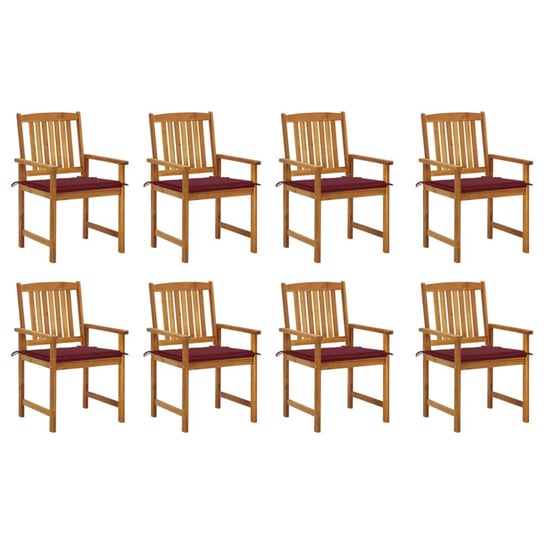 Zestaw drewnianych krzeseł ogrodowych, 8 szt. + po Inna marka