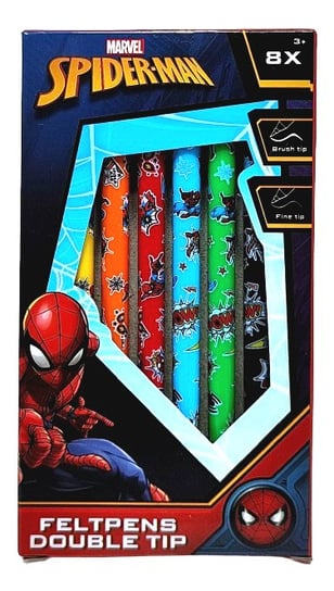 Zestaw dwustronnych mazaków Spider-Man Marvel. 8 sztuk. Inna marka