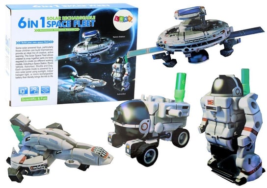Zestaw Edukacyjny Solarny 6w1 Statki Kosmiczne Astronauta Lean Toys