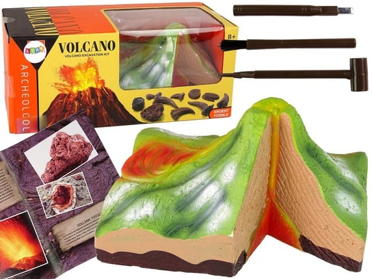 Zestaw Edukacyjny Wykopaliska Wulkan Lean Toys