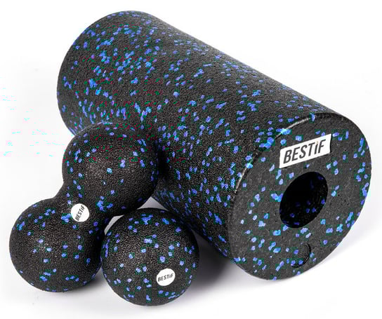 Zestaw EPP roller wałek do masażu piłka duoballFitness Bestif Bestif