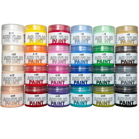 Zestaw farb 24x50 ml, akrylowych PAINT-IT