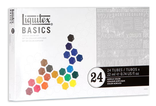 Zestaw farb akrylowych, 24 kolory, Liquitex LIQUITEX