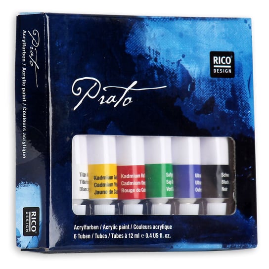 Zestaw farb akrylowych, Prato, 6 kolorów Rico Design GmbG & Co. KG