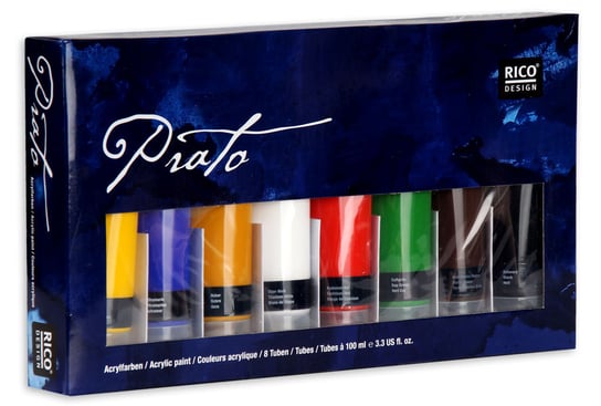 Zestaw farb akrylowych, Prato, 8 kolorów Rico Design GmbG & Co. KG