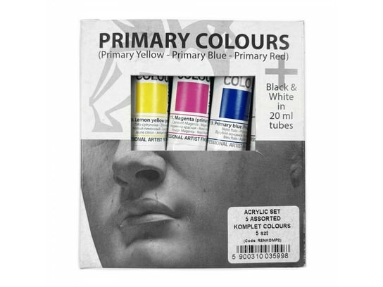 Zestaw farb akylowych Renesans 5x20ml Primary colors Renesans