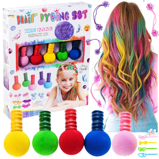 Zestaw Farb Do Malowania Włosów Dla Dzieci 5Xkolor X158 elektrostator