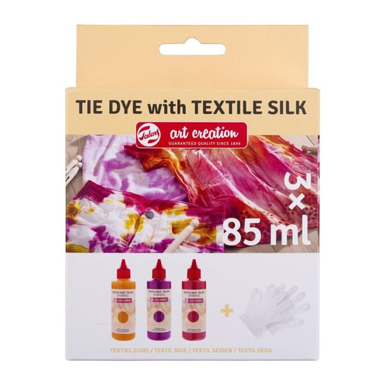 Zestaw Farb Do Tkanin Tie Dye Pink3X85Ml, Talens Art Creation Royal Talens