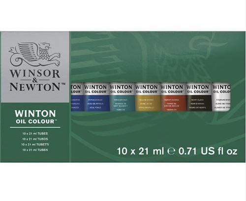 Zestaw farb olejnych, 10 kolorów, Winsor&Newton Winsor & Newton