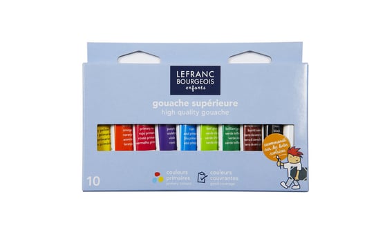 Zestaw farb tempera, 10 kolorów, Lefranc&Bourgeois LEFRANC & BOURGEOIS