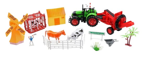 Zestaw farmerski Traktor Krowa Kon Inna marka