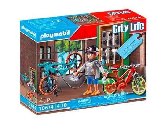 Zestaw figurek City Life 70674 Zestaw upominkowy Serwis rowerów elektrycznych Playmobil
