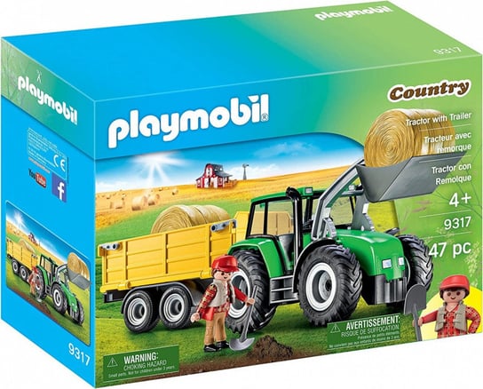 Zestaw Figurek Country 9317 Traktor Z Przyczepą Playmobil
