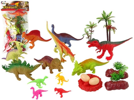 Zestaw Figurek Dinozaurów z Akcesoriami 21 Sztuk Import LEANToys Inna marka