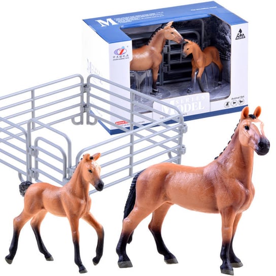 Zestaw figurek koń źrebak konie malowane ZA3391 Inna marka
