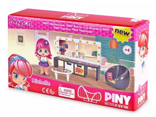 Zestaw figurek PinyPon CITY Pokoik z  laleczką i akcesoriami. Pokój Michelle Pinypon