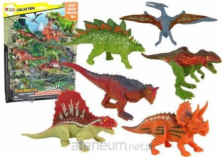 Zestaw Figurki Dinozaury Kolorowe 6 Szt Inna marka