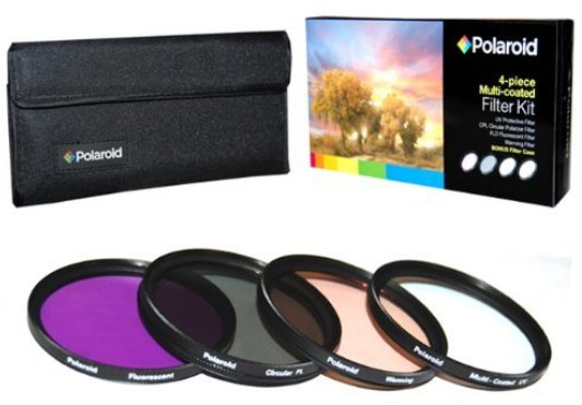 Zestaw filtrów UV/CPL/FLD/ocieplający POLAROID, 72 mm Polaroid