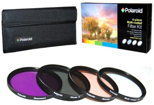 Zestaw filtrów UV/CPL/FLD/ocieplający POLAROID, 77 mm Polaroid