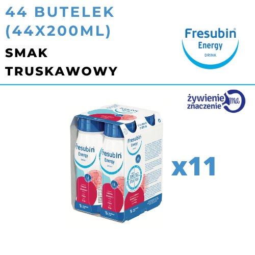 Zestaw Fresubin Energy Drink truskawka, 44x200 ml Fresubin