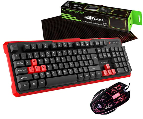 Zestaw Genesis RHOD 110 klawiatura + mysz + mata gamingowa dla graczy Genesis