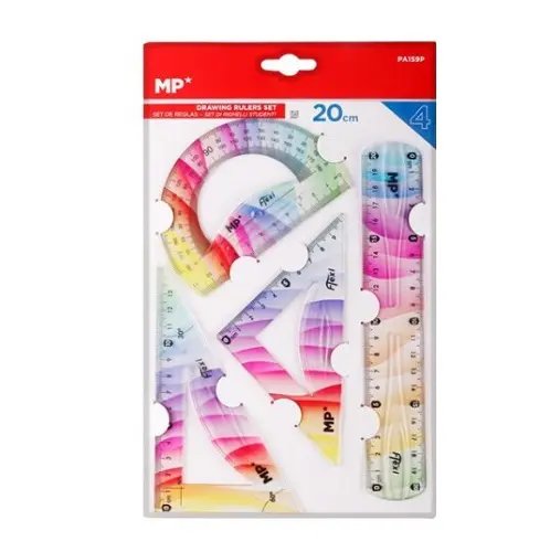 Zestaw geometryczny 4-el., 20cm flexi    PA159P, Main Paper Inna marka